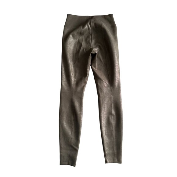 WHBM WHITE HOUSE BLACK MARKET Taupe Runway Shimmer Leggings Size 4 - Picture 2 of 8